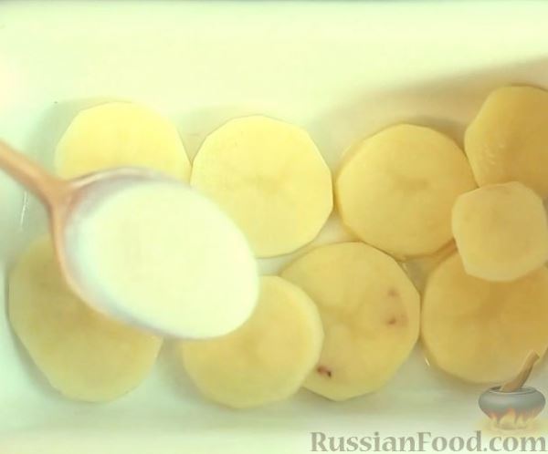 Картофельный гратен в сливочном соусе